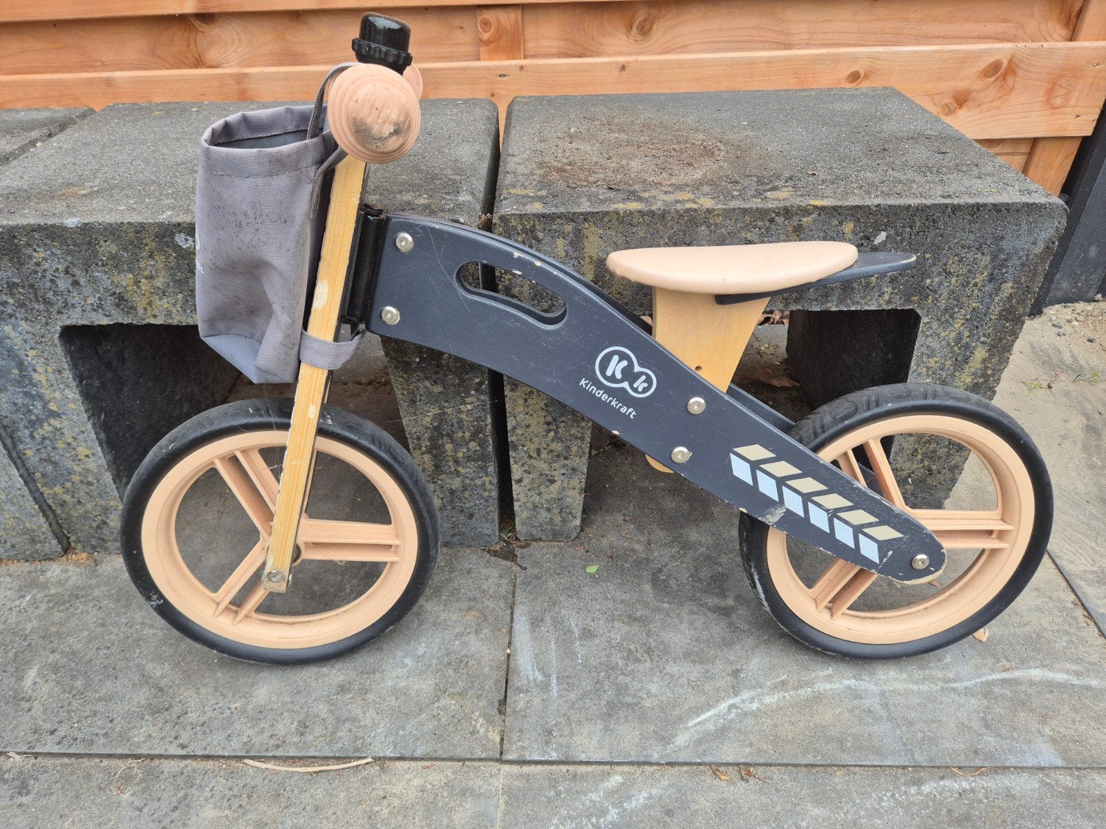 Kinderkraft Loopfiets - Houten Balansfiets voor Kinderen, Ophalen