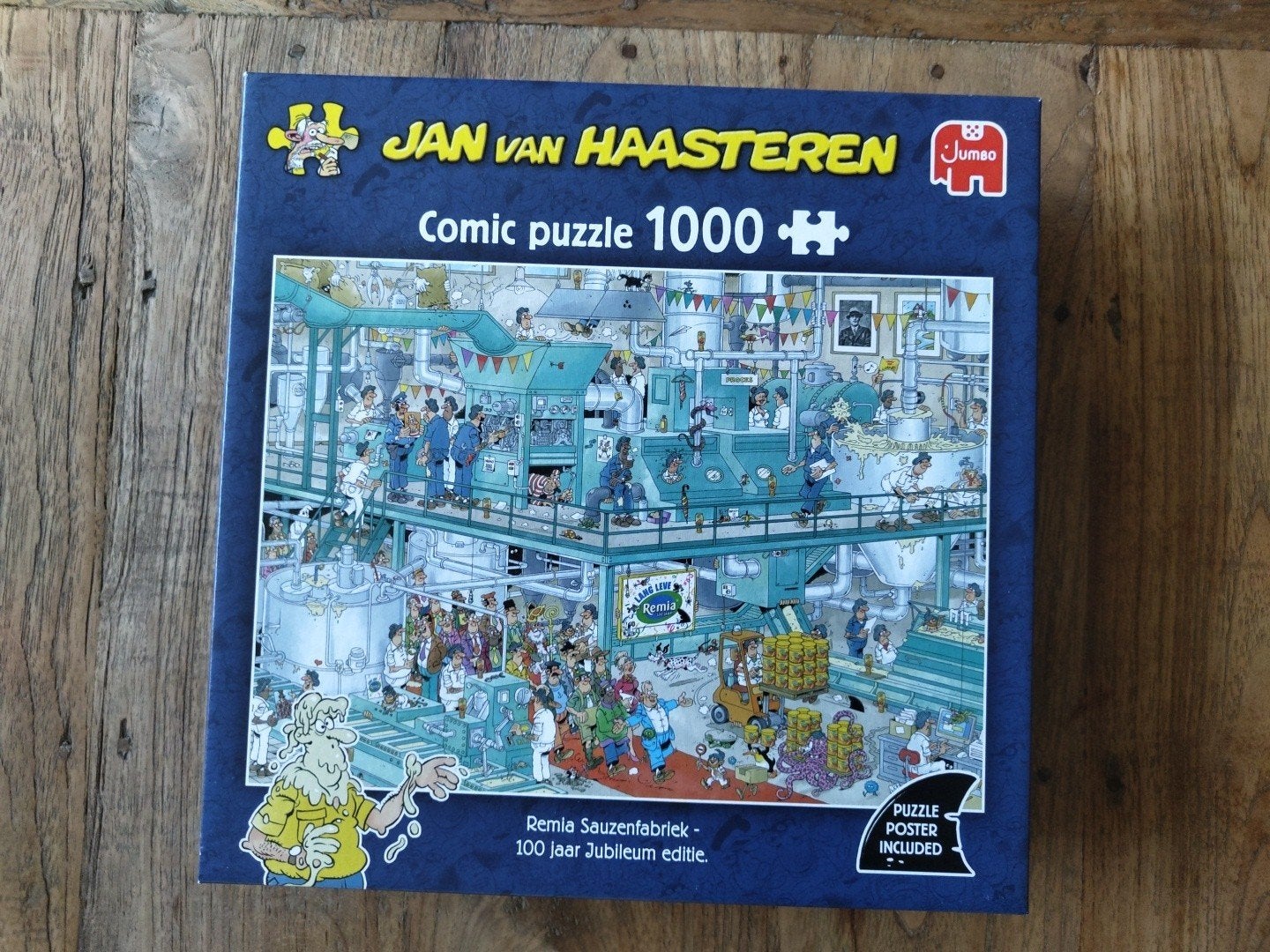 Jumbo Jan van Haasteren special edition puzzel Remia 1000, Hobby en Vrije tijd, Denksport en Puzzels, Ophalen of Verzenden, 500 t/m 1500 stukjes