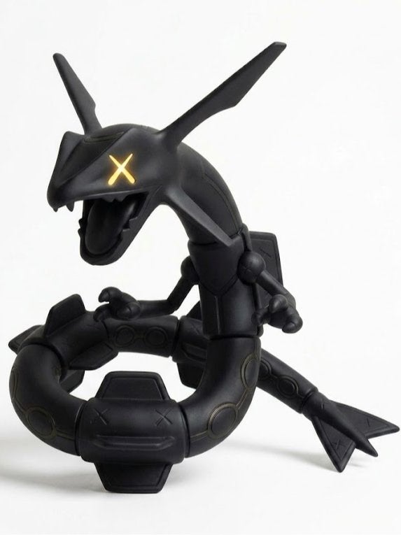 KAWS x Pokémon Rayquaza Figuur - Zwart, C, Ophalen of Verzenden, Zo goed als nieuw, D