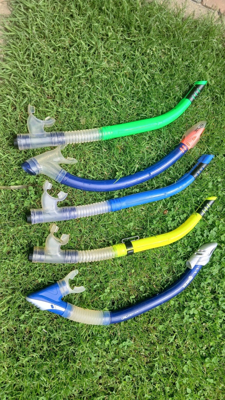 5 x snorkel, Ophalen of Verzenden, Snorkelvinnen