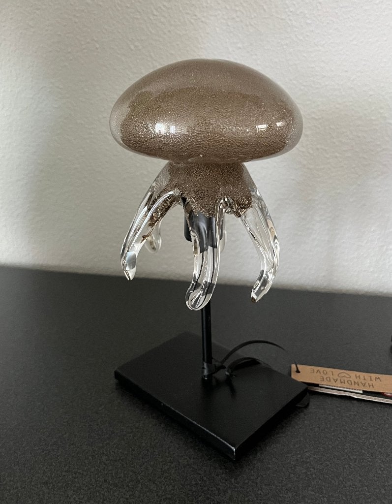 J-Line Glazen Ornament Kwal op voet Bruin S Nieuw!, Nieuw, Ophalen of Verzenden, Modern, Glas