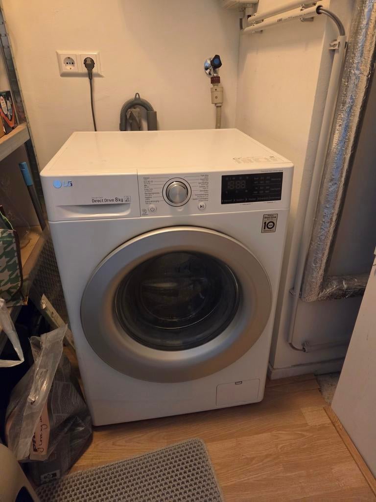 LG wasmachine, 6 tot 8 kg, Ophalen, 1200 tot 1600 toeren, 85 tot 90 cm