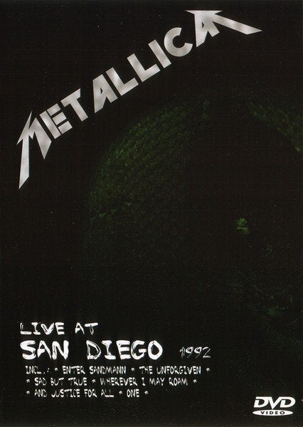 Metallica – Live At San Diego 1992, Alle leeftijden, Ophalen of Verzenden, Zo goed als nieuw, Muziekvideo's