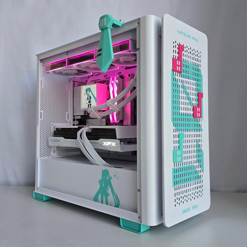 RX 9070 XT, 7800X3D, 32GB Asus A23 Hatsune Miku Gaming PC, StellaPCs, 32 GB, 2TB SSD NVMe PCIe 4, Virtual Reality