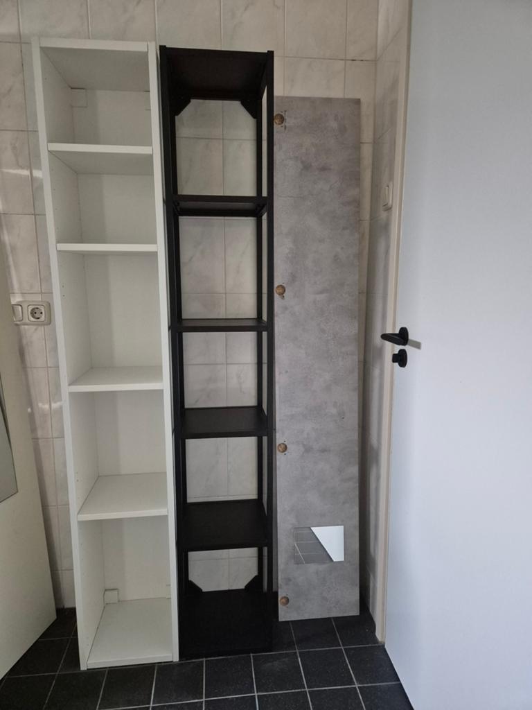 IKEA ENHET open hoge kasten, Huis en Inrichting, Kasten | Kledingkasten, Ophalen, Minder dan 50 cm, Met deur(en), Zo goed als nieuw