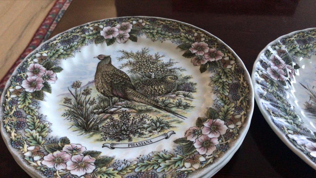 4 Churchill Wildlife Scene borden, fazant en eend, Ophalen of Verzenden
