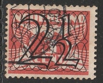 Nederland 1940 356 Guilloche 2,5c, Gest, Postzegels en Munten, Postzegels | Nederland, Ophalen of Verzenden, T/m 1940, Gestempeld