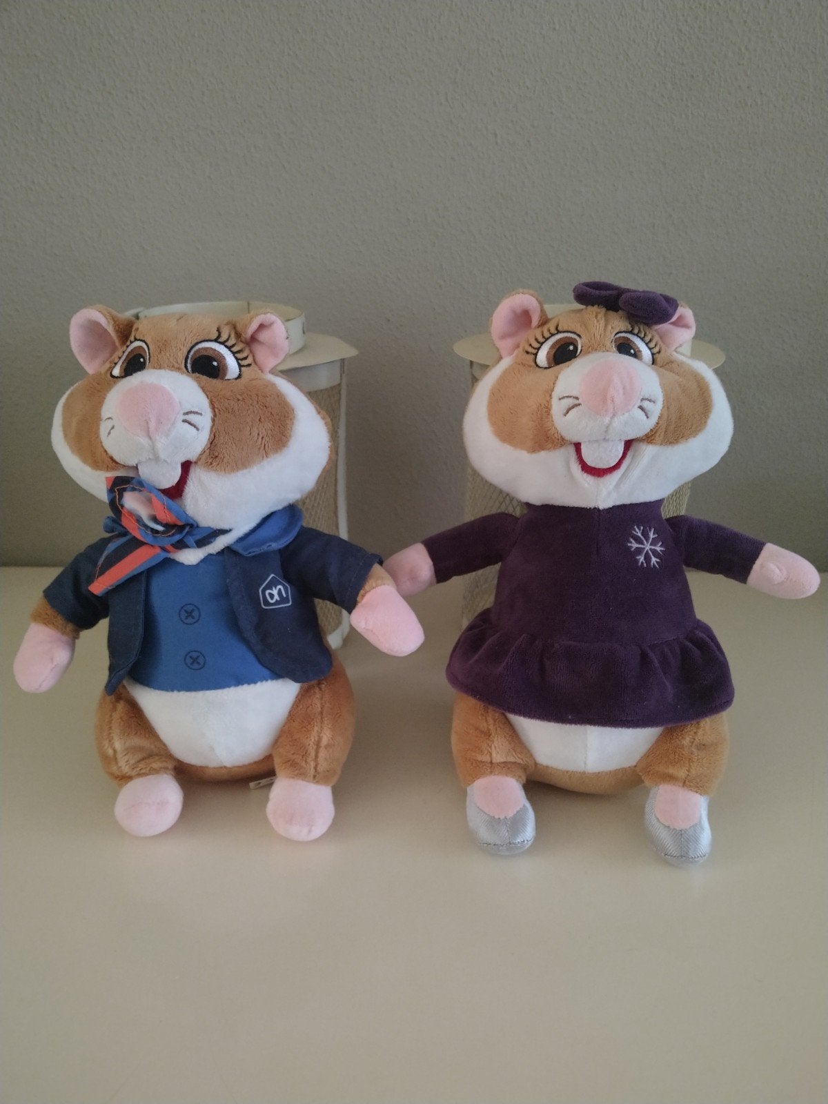 Albert Heijn Hamsters Knuffels - Set van 2, Ophalen, Albert Heijn, Hamster, Zo goed als nieuw