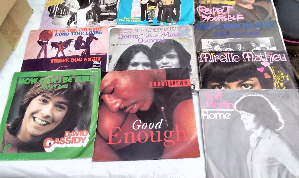 Grote collectie vinyl singles - diverse artiesten en genres, Ophalen, Gebruikt, Overige genres, 7 inch