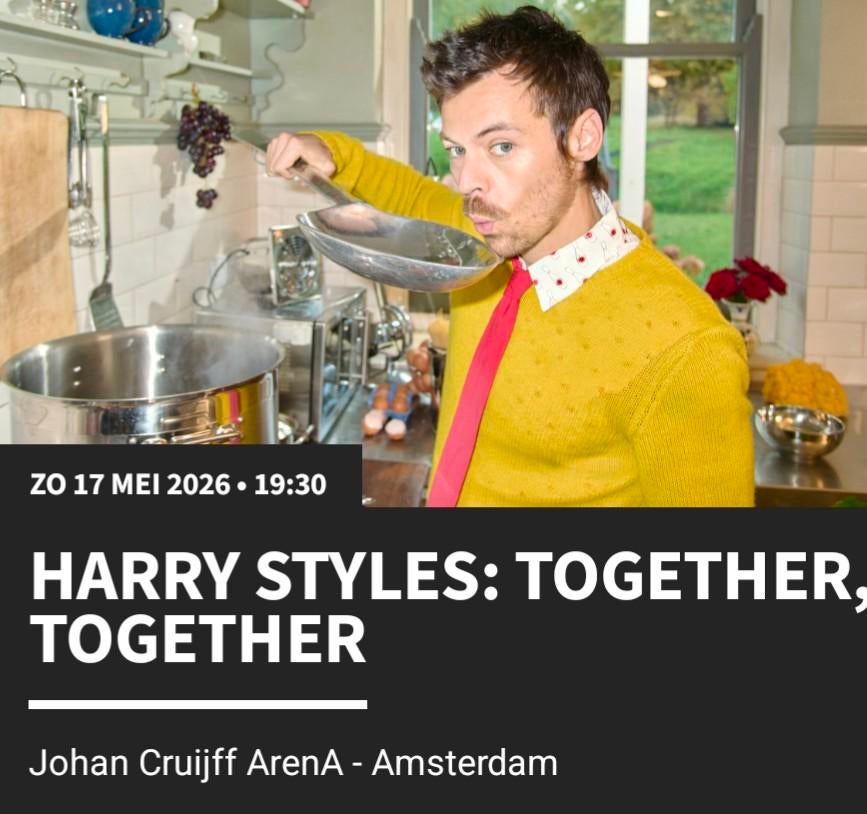 1 ticket staplaats Harry Styles 17 mei, Tickets en Kaartjes, Concerten | Pop, Eén persoon, Mei