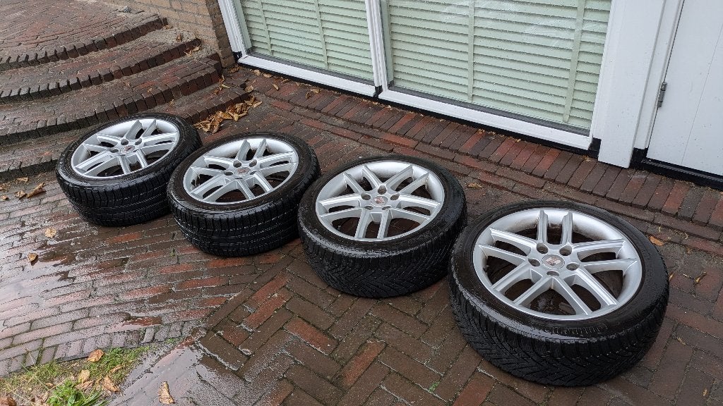 SEAT velgen 17" winterbanden 5x112 ET42 (ook VW/Audi/Skoda), Ophalen, Gebruikt, Velg(en), 17 inch