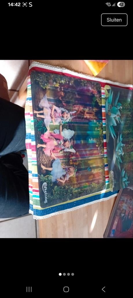 Efteling placemet  4 stuks, Ophalen of Verzenden, Nieuw, Gebruiksvoorwerp
