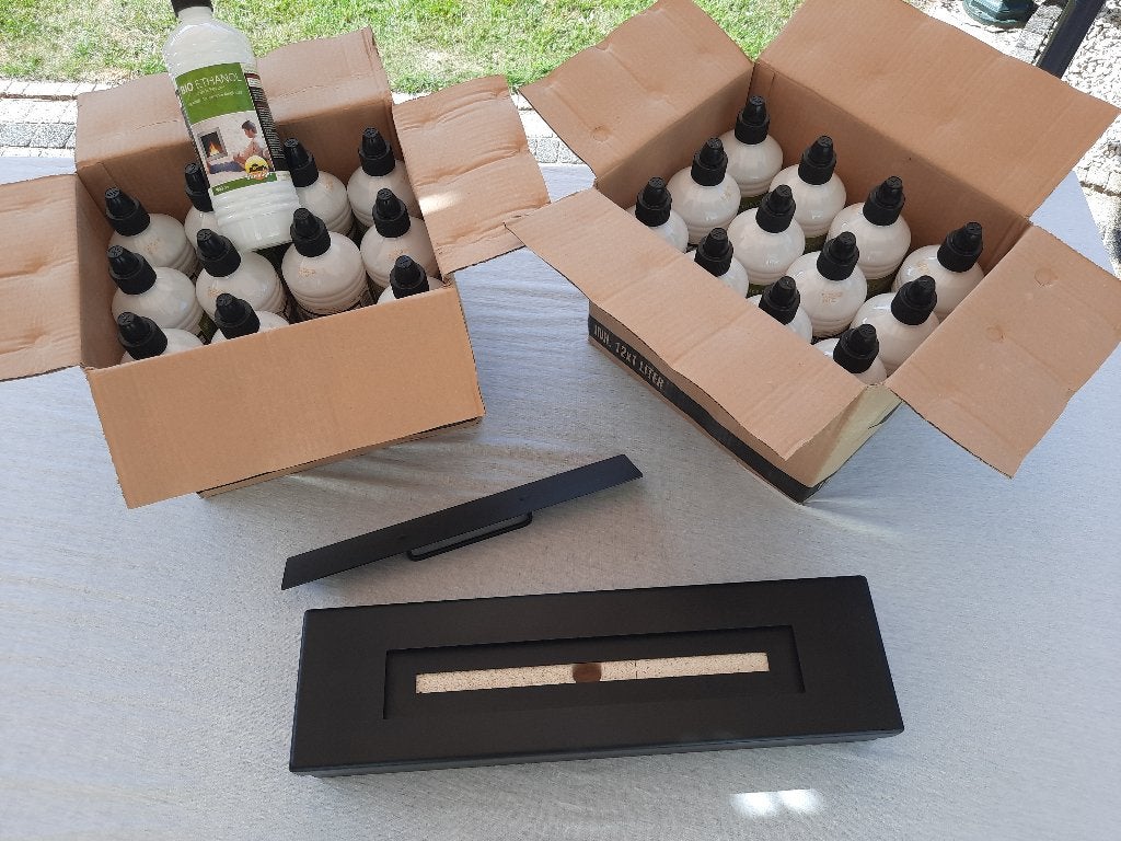 Nieuwe grote bio ethanol inzet brander met 24ltr bio ethanol, Ophalen, Nieuw, Inzethaard, Overige soorten