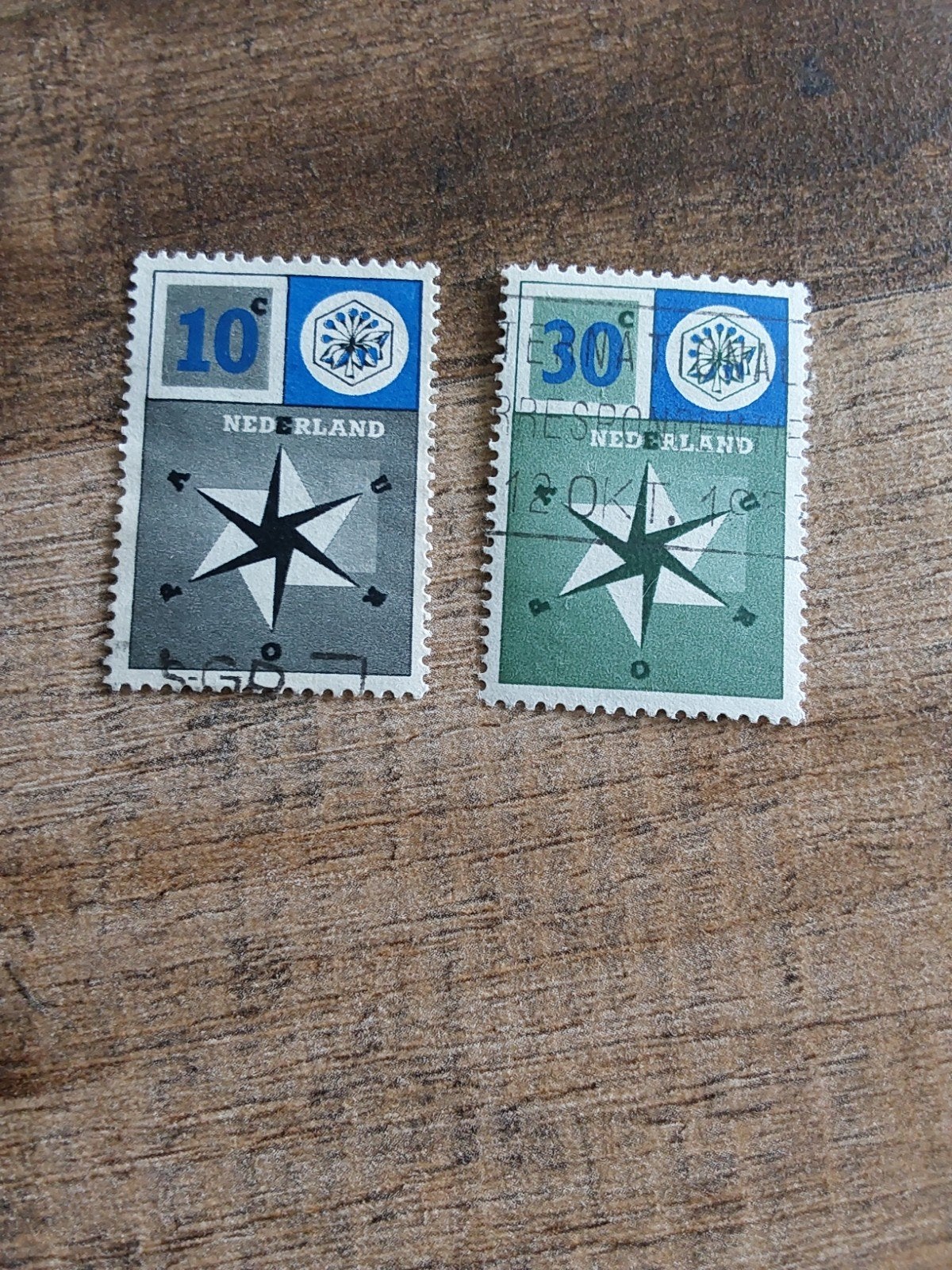 Nvph 700-701 Europazegels 1957 ( gest), Ophalen of Verzenden