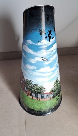 Antieke kolenkit beschilderd, Ophalen of Verzenden