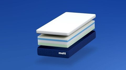 Matt Sleeps matras 90x200 cm, Huis en Inrichting, Slaapkamer | Matrassen en Bedbodems, Ophalen, 90 cm, Eenpersoons, Nieuw