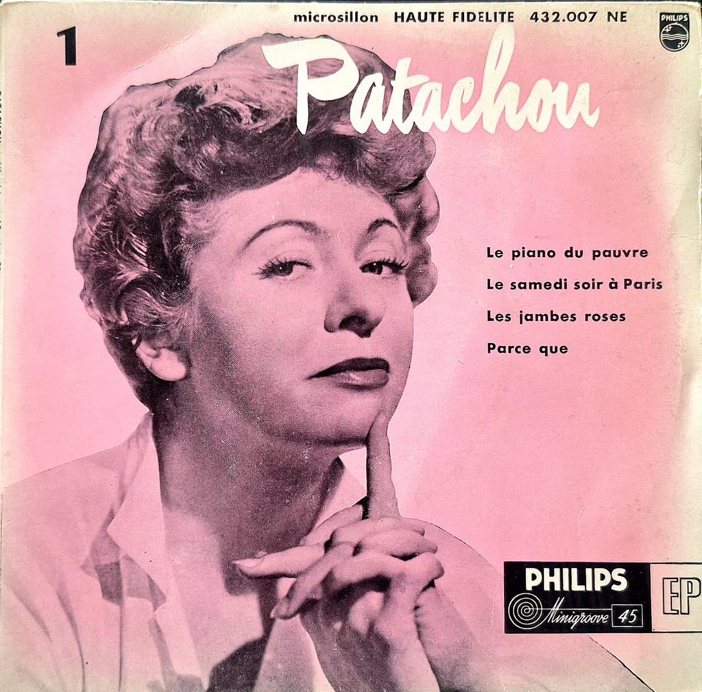 7"-EP/SINGLE  PATACHOU - Le Piano Du Pauvre, Ophalen of Verzenden, Gebruikt