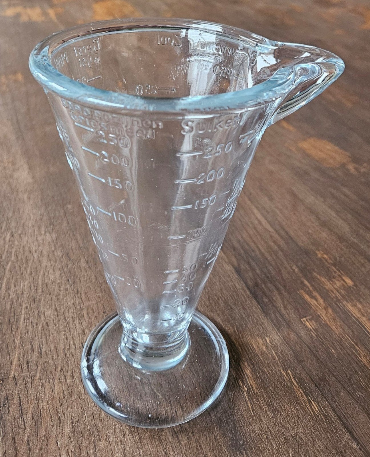 Vintage persglas maatbeker, Antiek en Kunst, Ophalen of Verzenden
