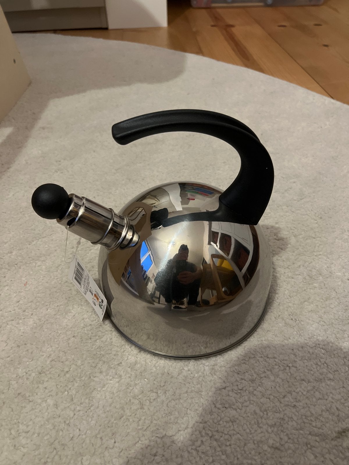Nieuwe Kitchen Tools fluitketel - Roestvrij staal 2L, Theepot/fluitketel, Ophalen of Verzenden, Metaal, Overige merken