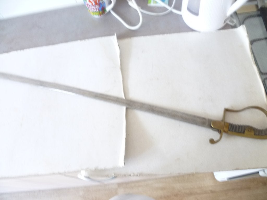 Antiek Sabel 93cm Lemmet mooi versierd Duits ca.1920, Ophalen of Verzenden, Overige soorten, Duitsland, Zwaard of Sabel