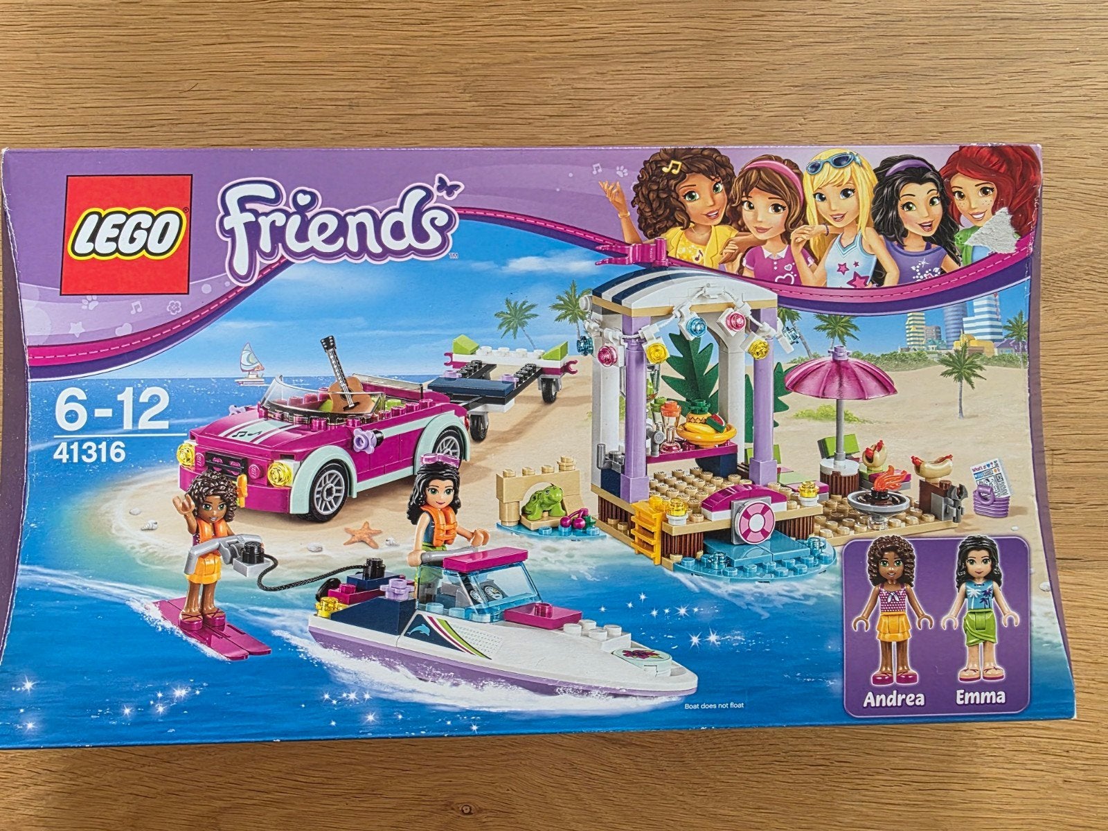 LEGO Friends 41316 Andrea's Speedboottransport, Inclusief instructies, Gebruikt, Lego, Friends
