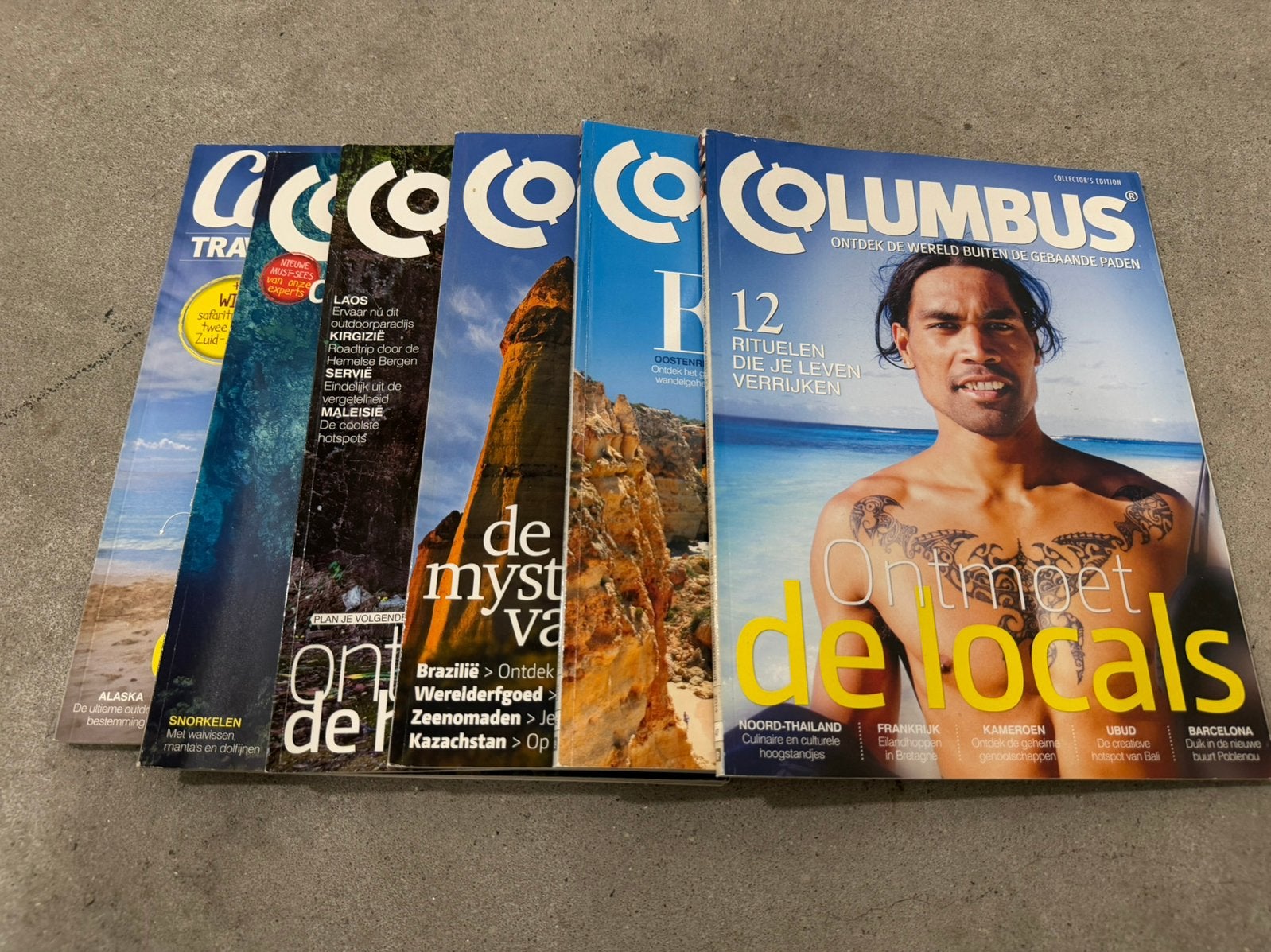 6x Columbus reismagazine, Ophalen of Verzenden, Gelezen