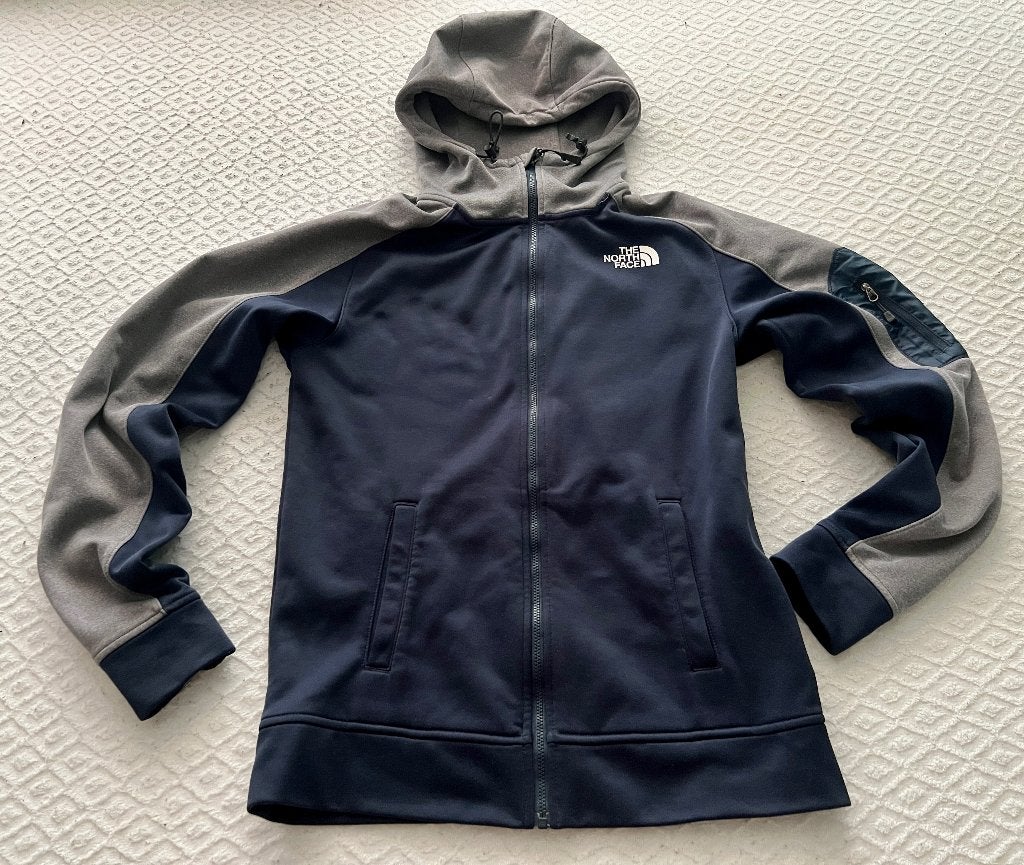 The North Face Hoodie - Donkerblauw/Grijs, Meerkleurig, Ophalen of Verzenden, Zo goed als nieuw, The North Face