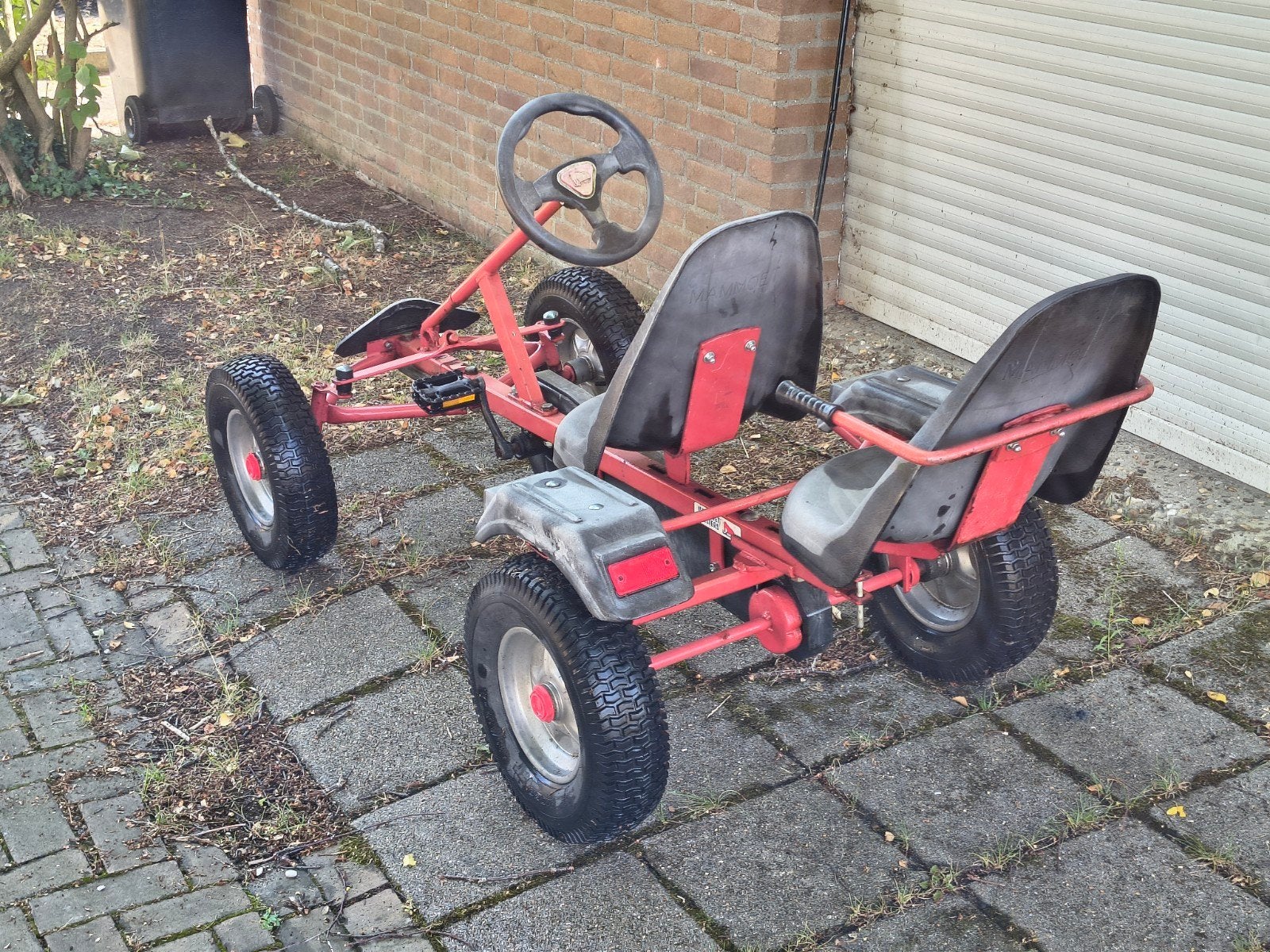 Mammoet skelter met duozit - Gebruikt, Kinderen en Baby's, Speelgoed | Buiten | Skelters, Ophalen, Gebruikt, Mammoet, Duozit