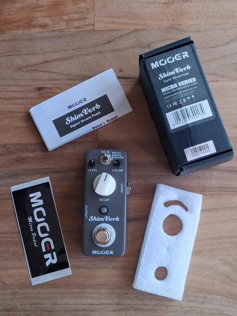 Mooer ShimVerb Reverb Compact Effectpedaal (nieuw in doos), Ophalen of Verzenden, Nieuw, Reverb