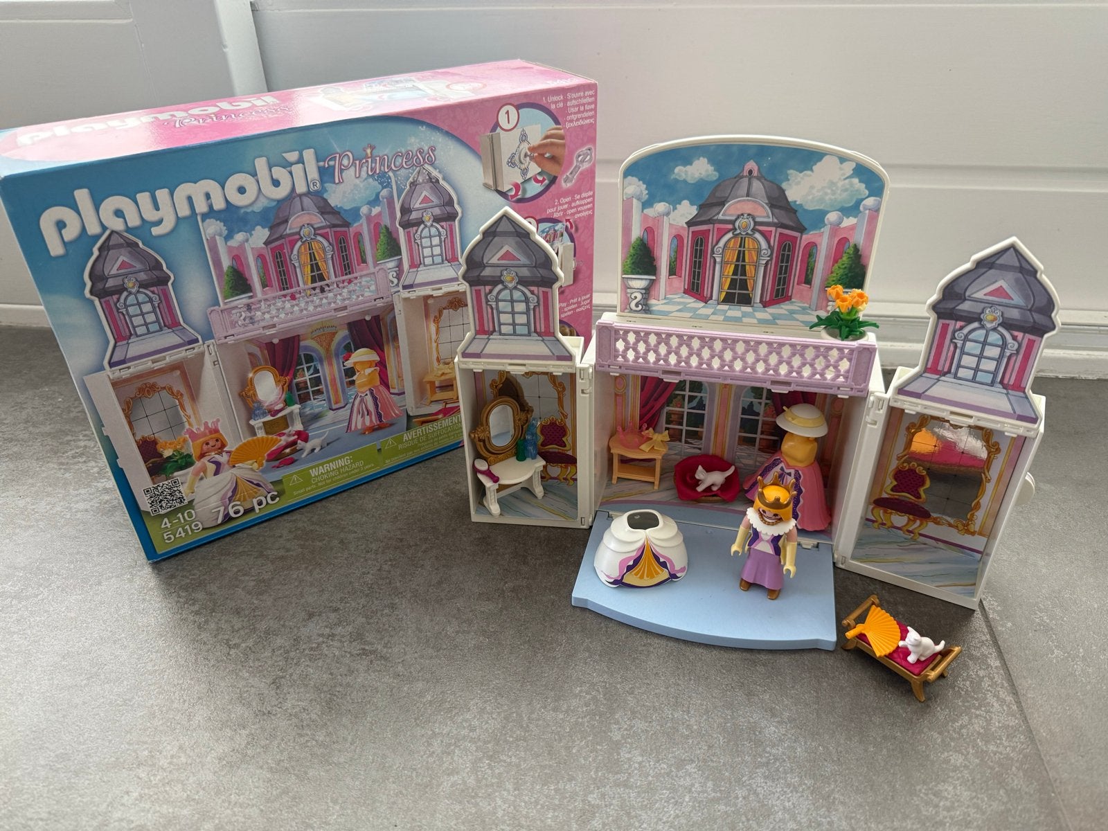 Playmobil Princess Paleis 5419 (handig compact mee te nemen), Complete set, Ophalen of Verzenden, Zo goed als nieuw, Kasteel/Fort