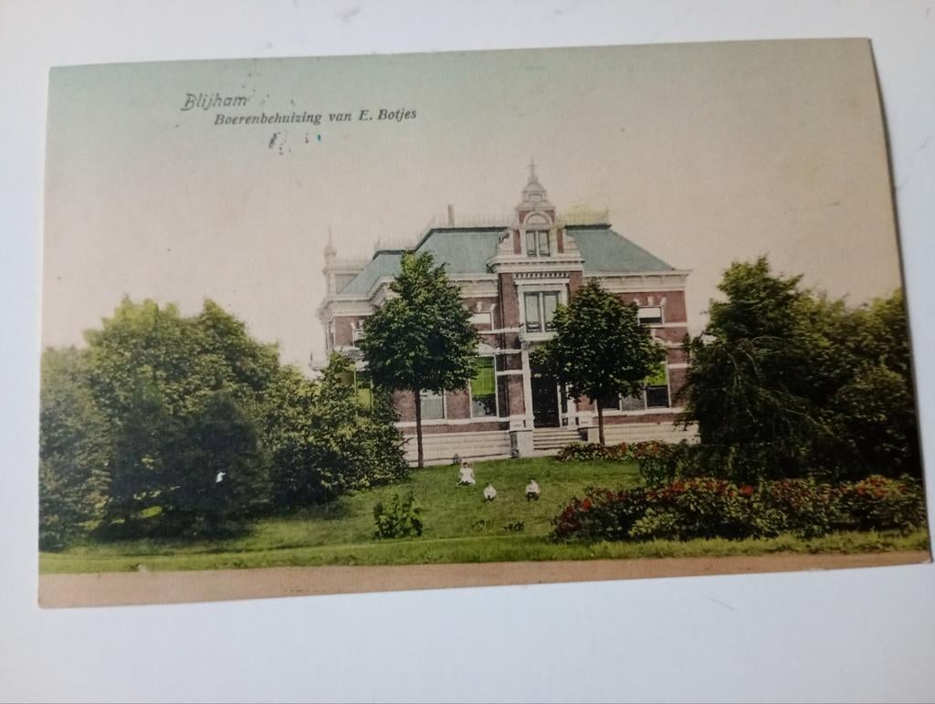 Blijham Villa E. Botjes 1912, Ophalen of Verzenden, Voor 1920, Gelopen, Groningen