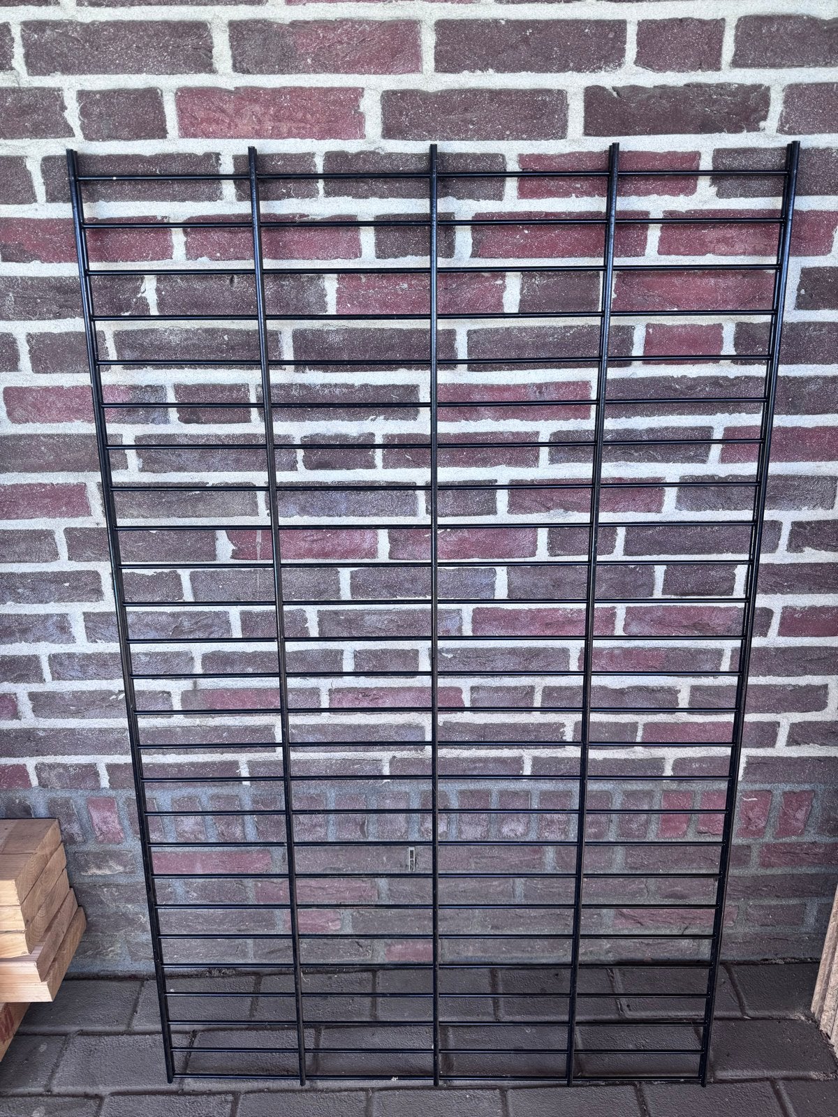 Zwart metalen dubbel staaf 8-6 mm hekwerkpaneel - Gebruikt, Ophalen, Gebruikt, IJzer, Spijlenhekwerk