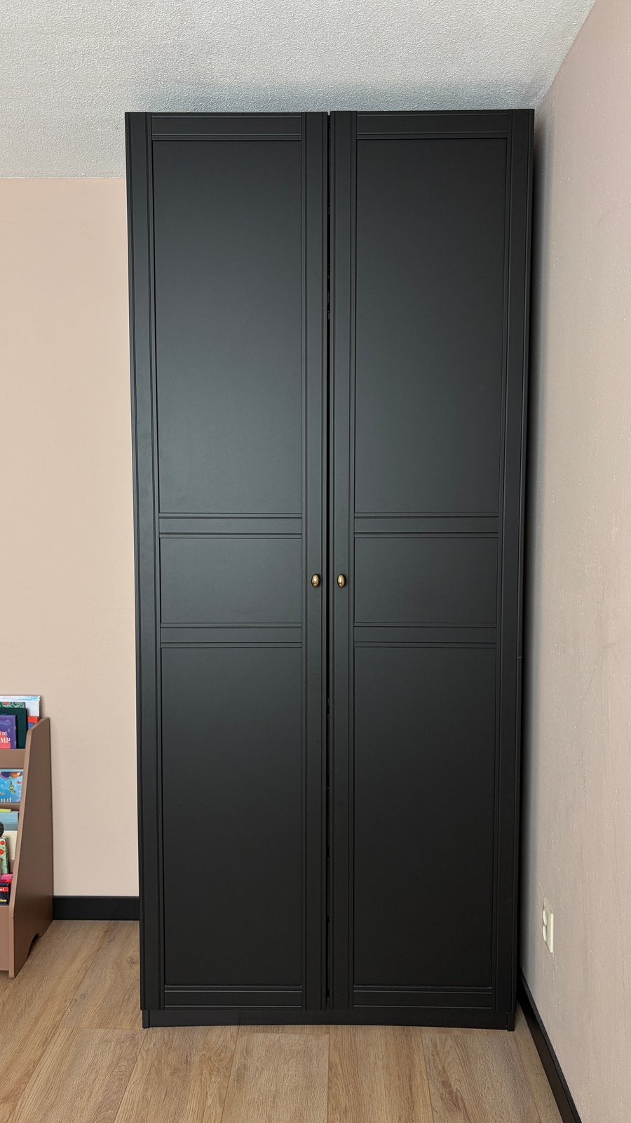 Zwarte IKEA PAX kledingkast Zo goed als nieuw, Huis en Inrichting, Ophalen, Zo goed als nieuw, 50 tot 75 cm, 200 cm of meer