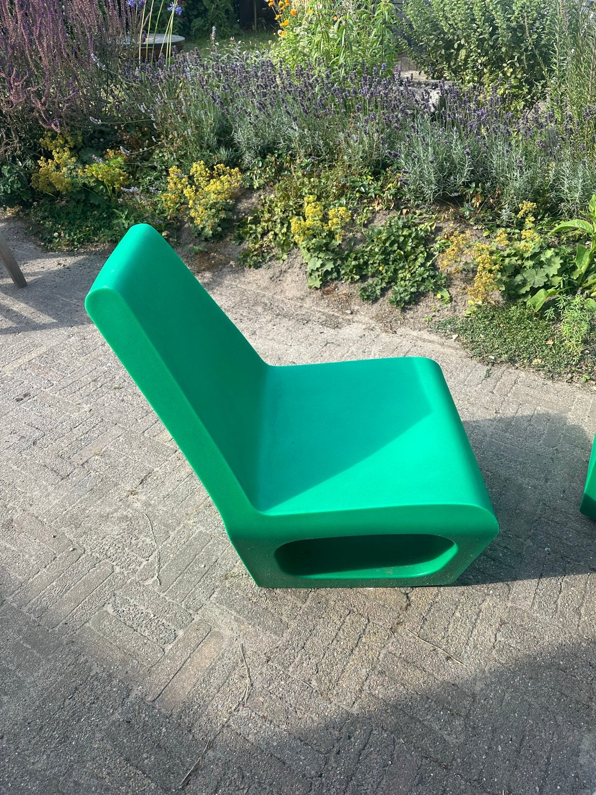 2 x Jellyfish House Chair van Wiel Arets - Groen, Ophalen, Gebruikt, Kunststof