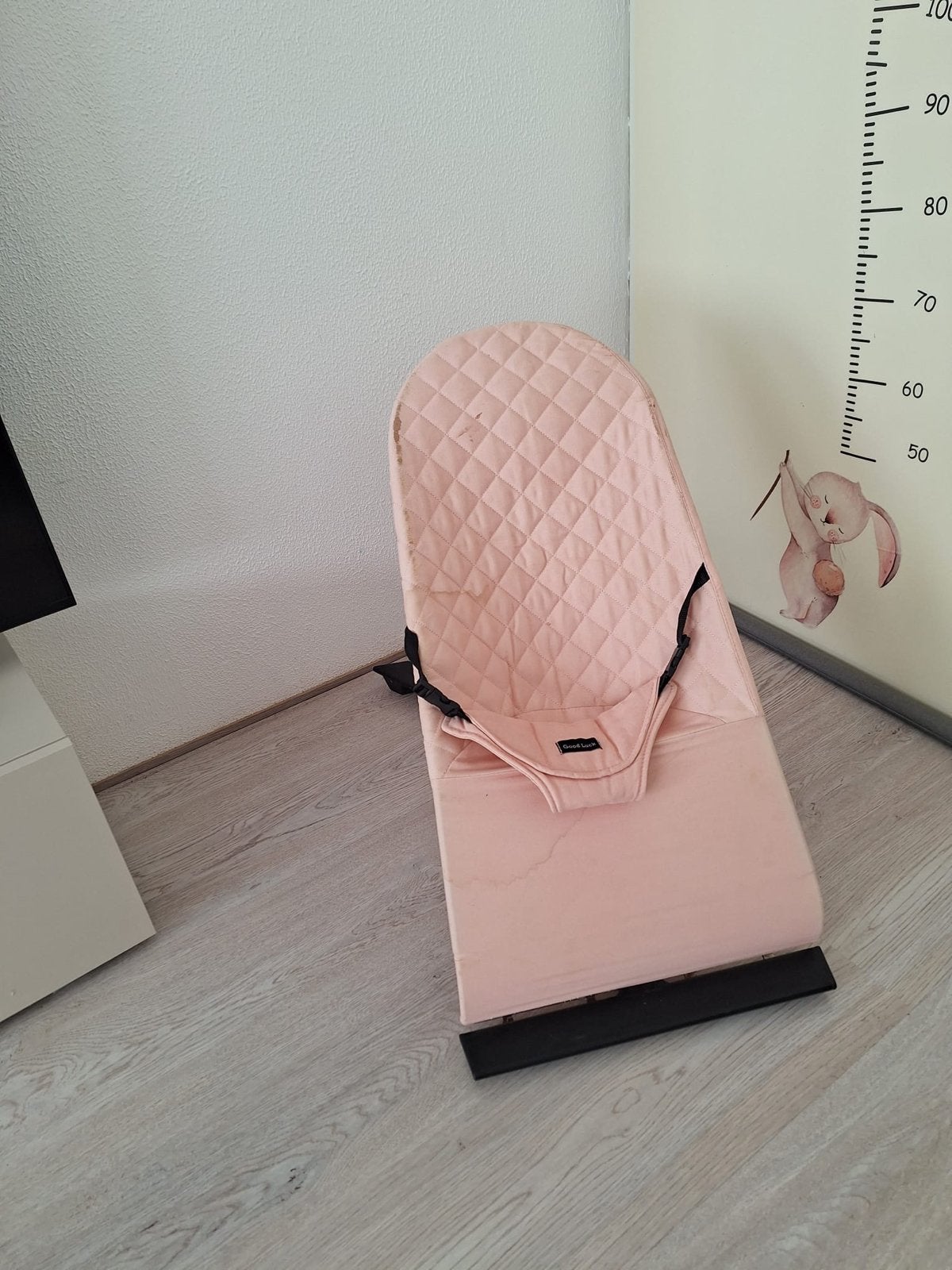 Roze wipstoel voor baby's - Zo goed als nieuw, Wipstoel, Ophalen, Overige merken, Met gordel(s) of riempje(s)