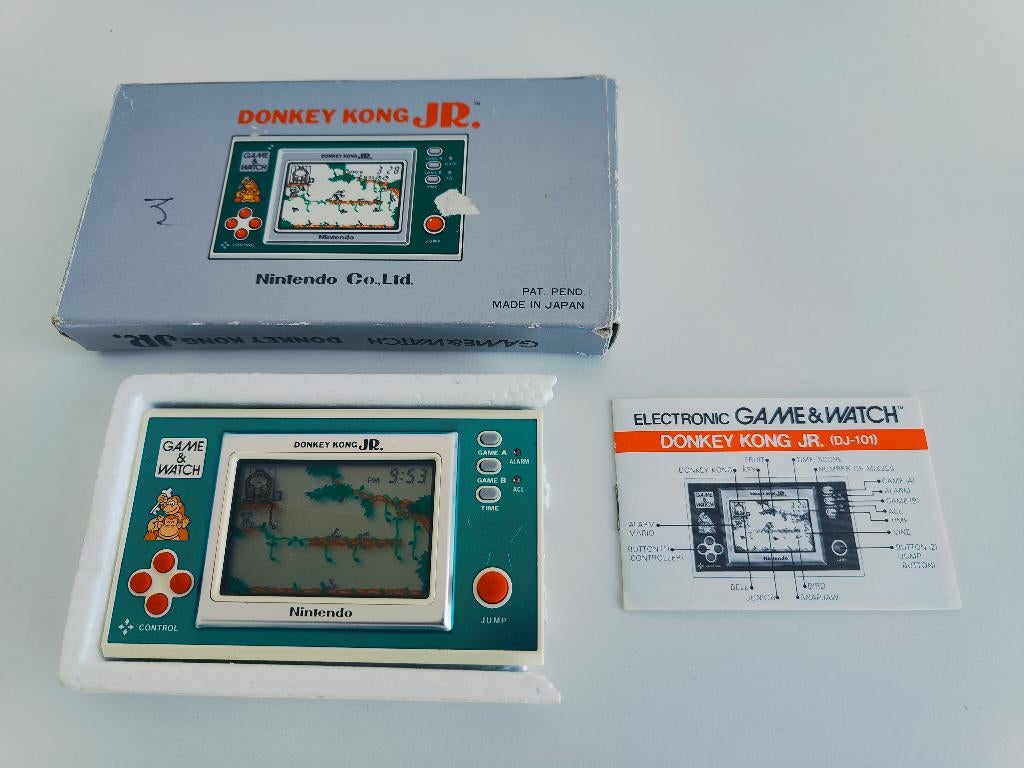 Donkey Kong JR Game & Watch Nintendo Gameboy Handheld, Spelcomputers en Games, Games | Nintendo Game Boy, Nintendo, 1 speler, Ophalen of Verzenden