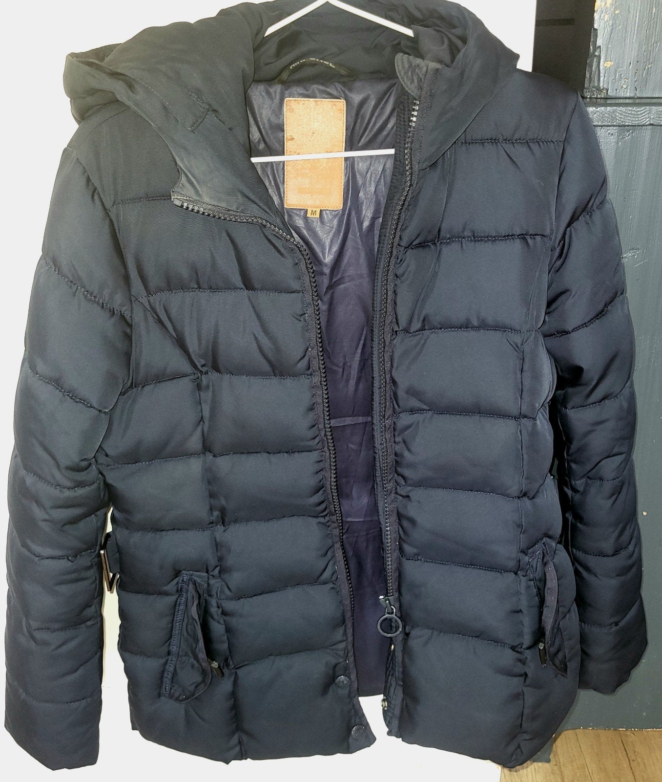 Airforce winterjas donkerblauw, Airforce, Blauw, Zo goed als nieuw, Ophalen