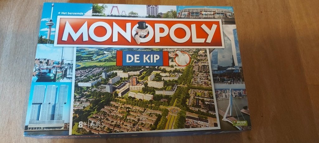 Bordspel Monopoly de Kip Rotterdam Monopolie limited, Vijf spelers of meer, Ophalen of Verzenden, Zo goed als nieuw, Monopoly