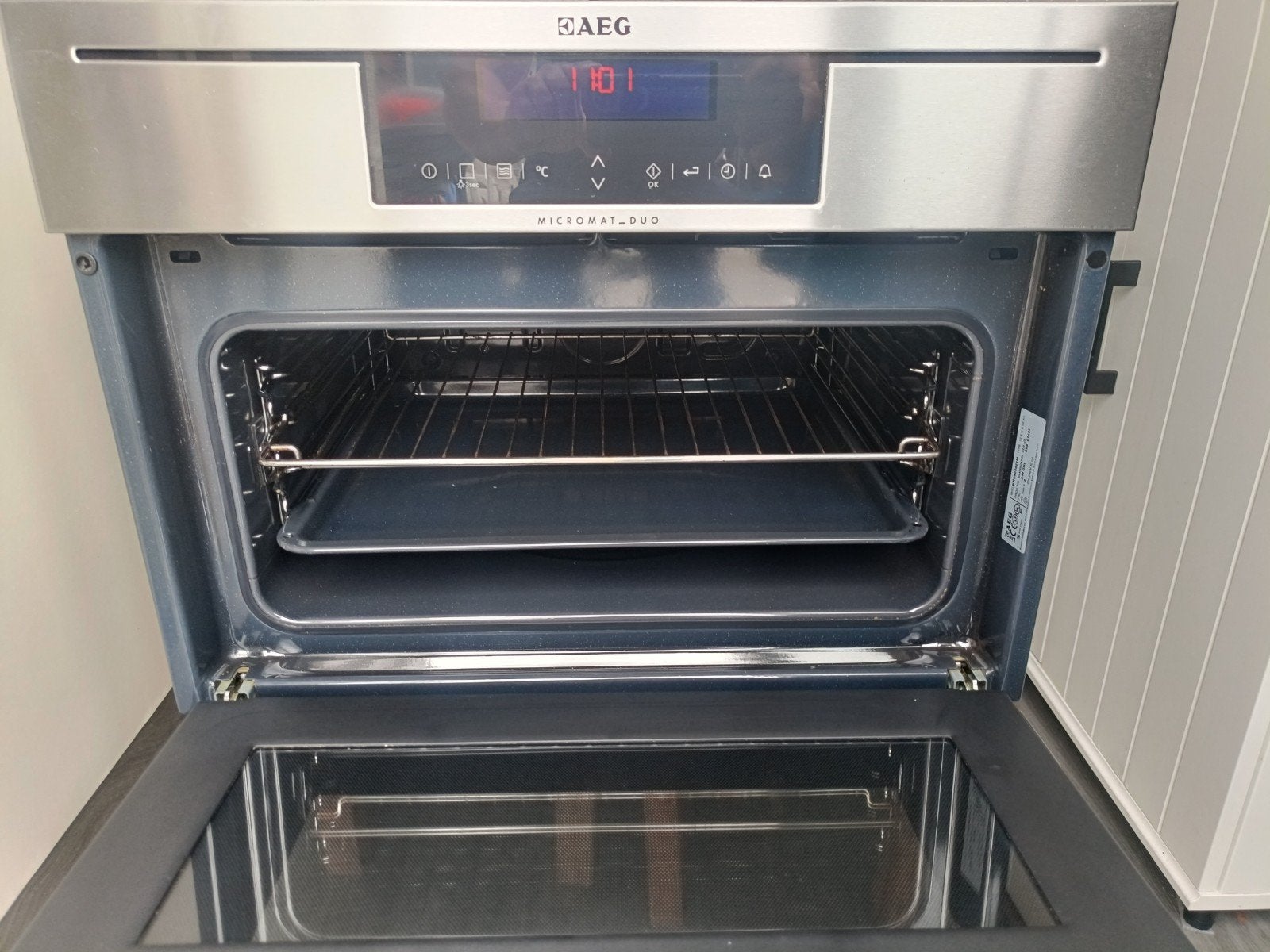AEG micromat_duo magnetron oven, Ophalen, 45 tot 50 cm, AEG, 60 cm of meer