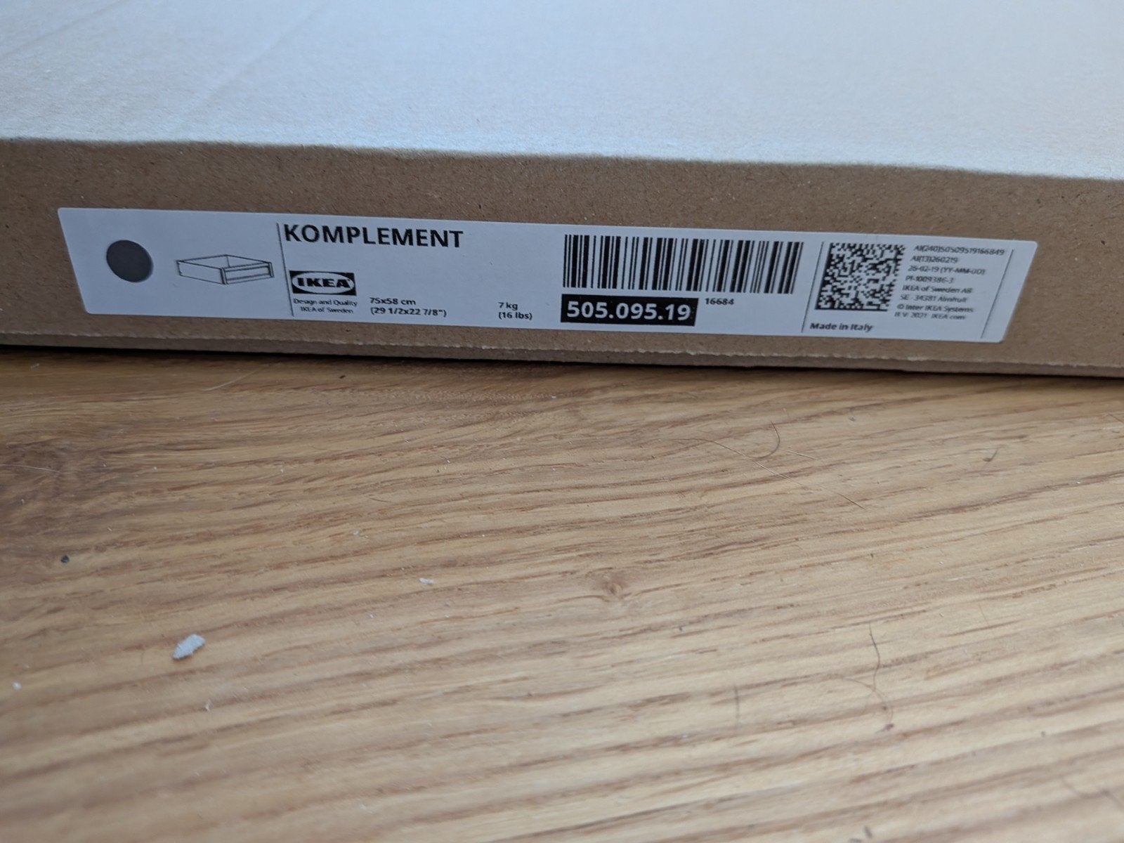 IKEA KOMPLEMENT lade 505.095.19 (nieuw in doos), Ophalen, Nieuw