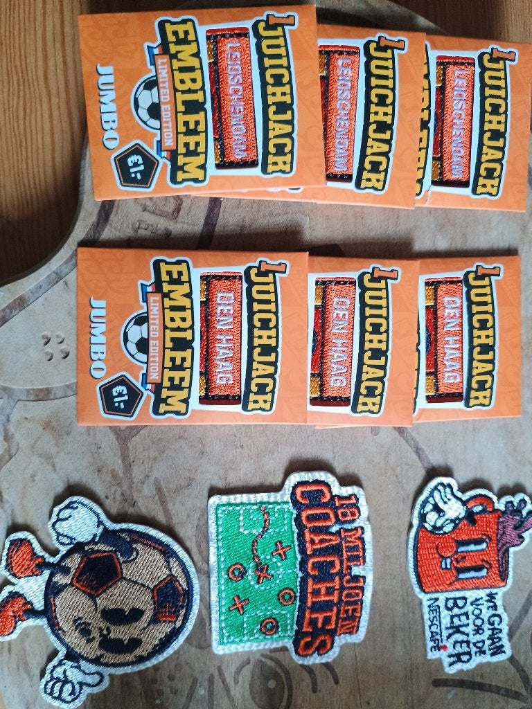 Jumbo juich emblemen, Verzamelen, Supermarktacties, Jumbo, Ophalen of Verzenden