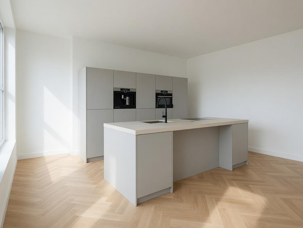 Prachtige greeploze showroom keuken met kookeiland, Ophalen of Verzenden, Nieuw, Overige typen, Met kookeiland