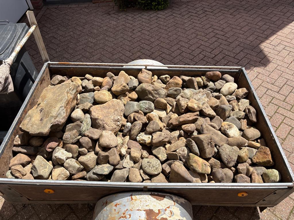 Diverse natuurstenen voor tuin of decoratie, Ophalen, Overige materialen, Gebruikt, Kei