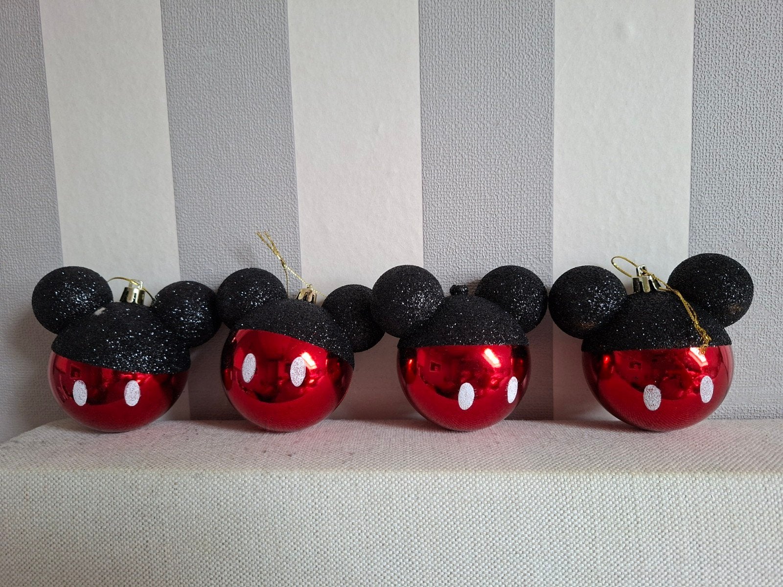 Mickey Mouse kerstballen, Ophalen of Verzenden