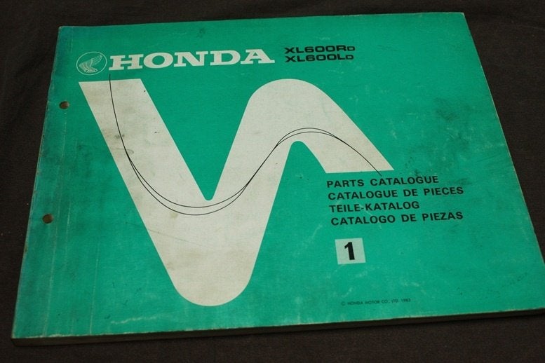 Honda XL600 R / L 1983 motorcycle parts catalogue XL600R, Ophalen of Verzenden, Honda