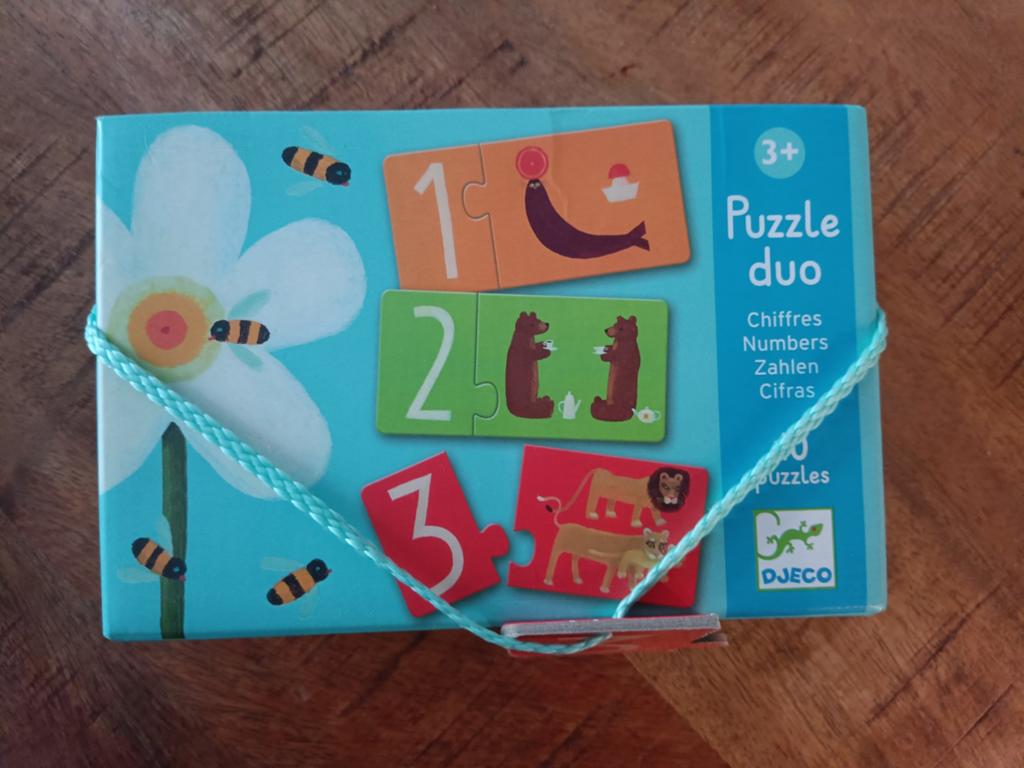 Puzzle duo van djeco, Ophalen of Verzenden, 10 tot 50 stukjes, Zo goed als nieuw