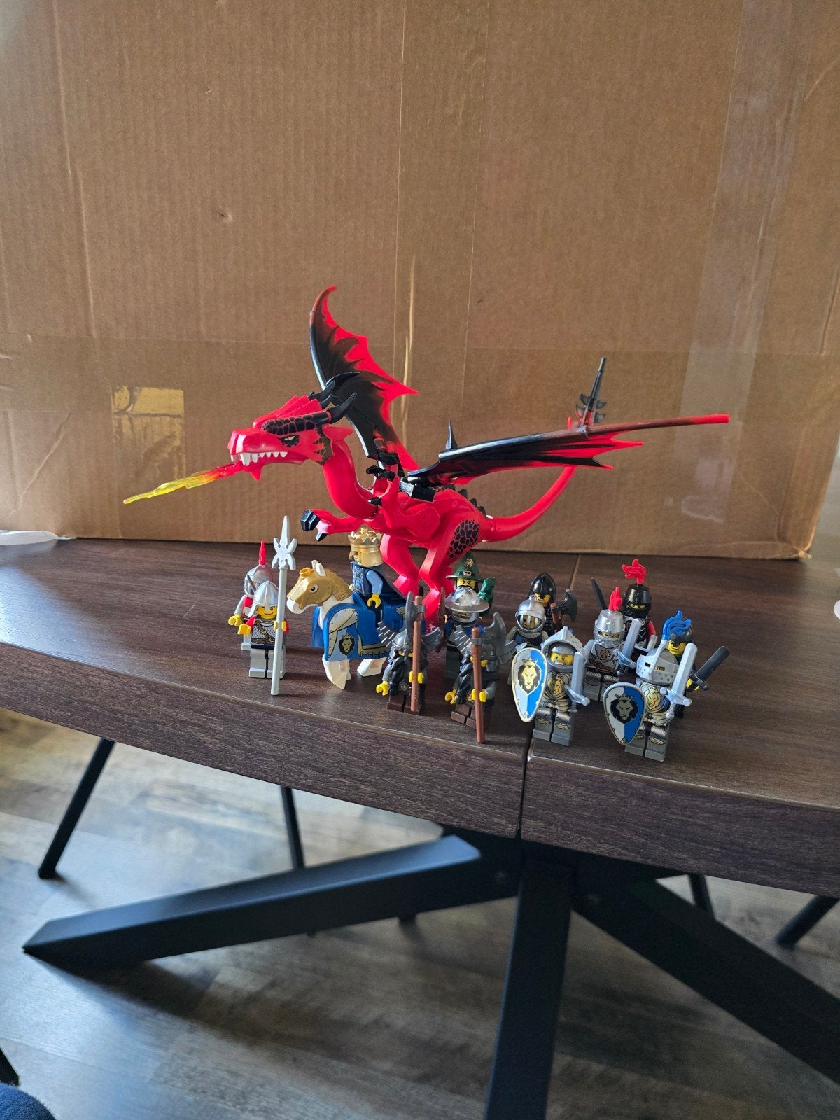 Lego Castle Draak en Ridders Set, Inclusief minifiguren, Gebruikt, Lego, Ophalen of Verzenden