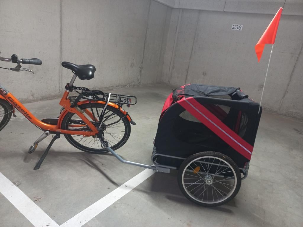 Hondentrailer Vida XL Hondenfietskar, Ophalen, 20 tot 40 kg, Zo goed als nieuw, Hondenkar