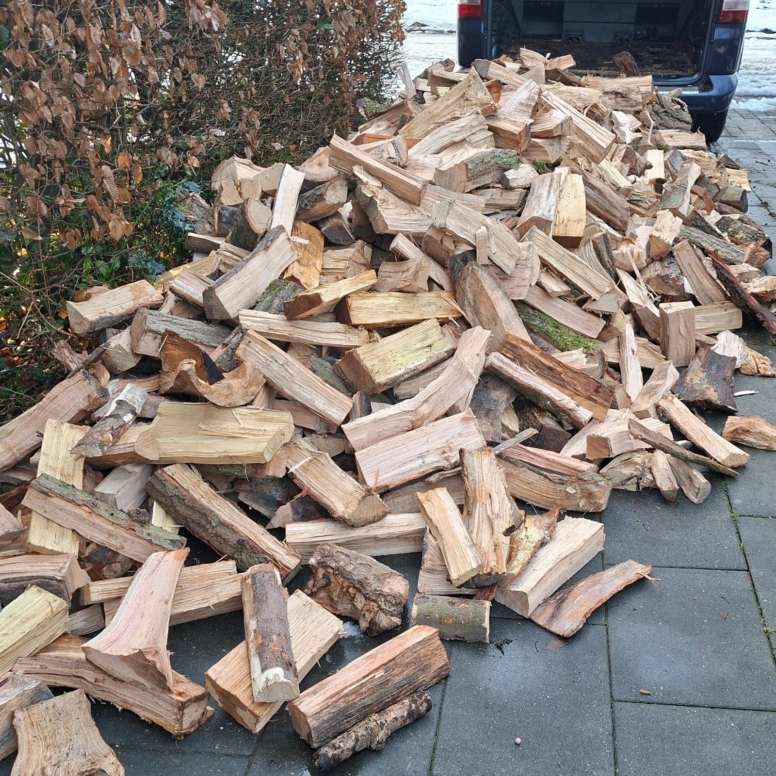 gekloofd haardhout/brandhout, Gratis bezorging!, 6 m³ of meer, Ophalen, Eikenhout, Blokken