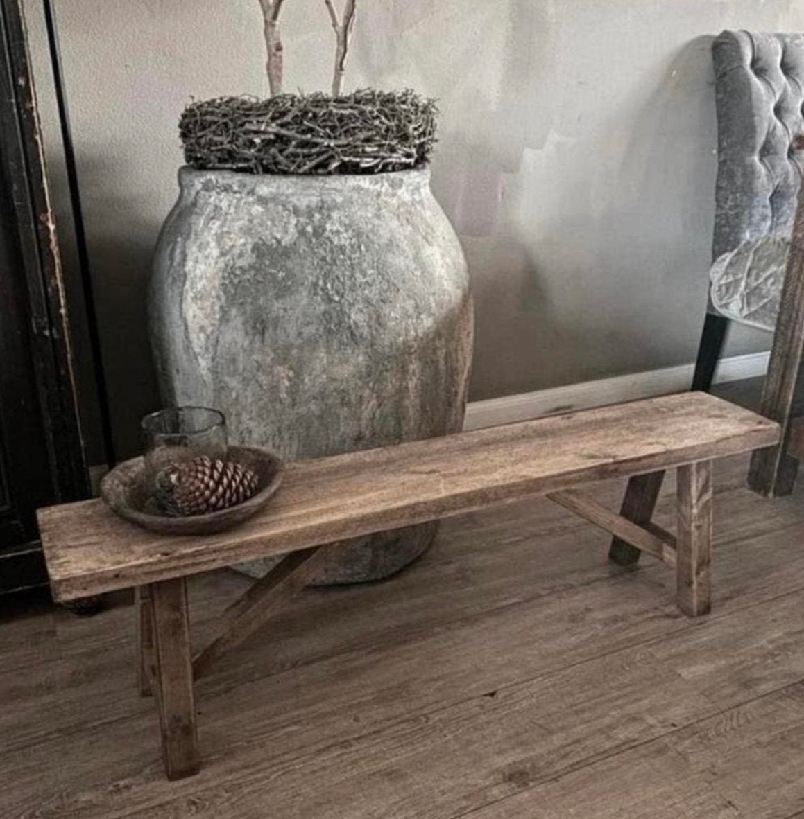 ~Stoer Sober Landelijk Houten XL Vensterbank Bankje~, Huis en Inrichting, Woonaccessoires | Overige, Ophalen of Verzenden, Nieuw